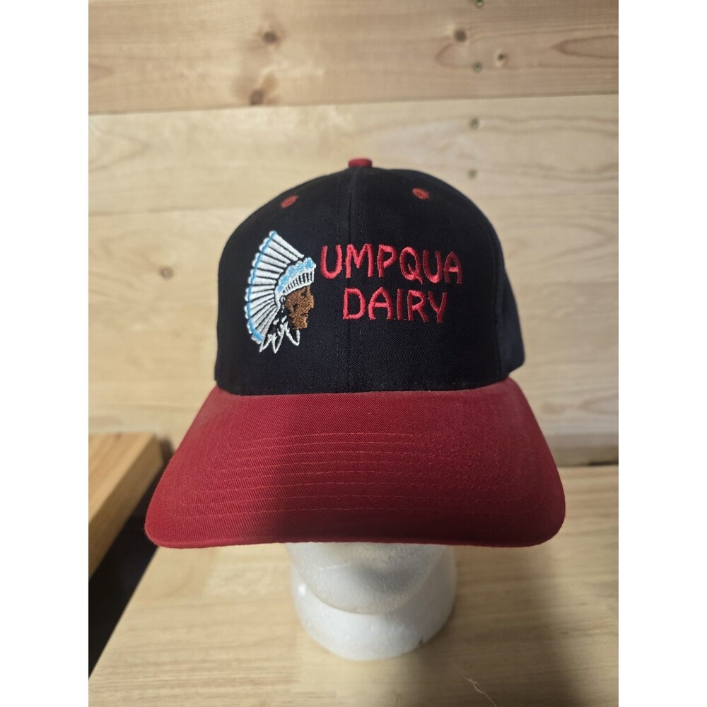 Vintage Umpqua Dairy Oregon Trucker Hat Richardson One Size Snapback RARE